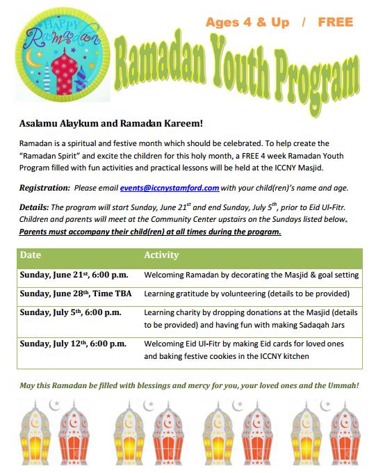 Ramadan Youth Program Flyer